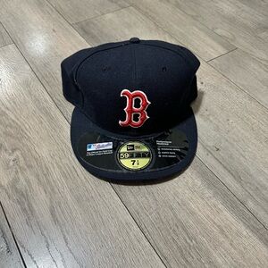 Boston Red Sox New Era 59FIFTY Fitted Hat Navy Blue Size 7 1/2
